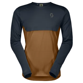 Běžecké oblečení SCOTT běžecké tričko Endurance Tech LS ZIMA, léto Modrá XL Pánské