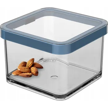 Dóza na potraviny Čtvercová dóza Rotho Loft 0,5 l modrá