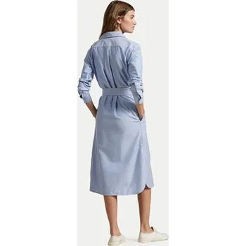 Dámské oblečení Polo Ralph Lauren Košilové šaty 211928804002 Modrá Straight Fit 2