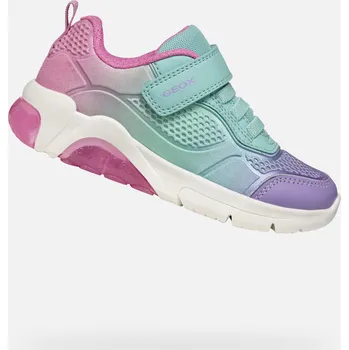 Dívčí tenisky Dětské svítící tenisky Geox Fadinlight GEOX bílá | tyrkysová | růžová | fialová | vícebarevná 3482957