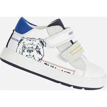 Dámská móda Bílé chlapecké tenisky Geox Biglia Boy GEOX černá | bílá 3482993