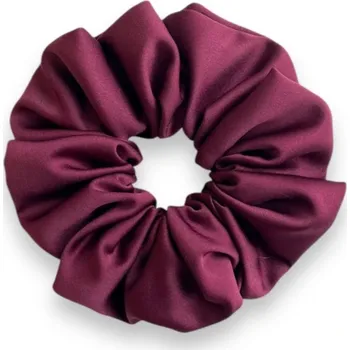 MURU Saténová gumička velká - vínová matná