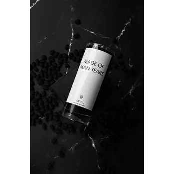 Svíčka IRONIC CANDLES - sójová svíčka/ MADE OF MAN TEARS Velikost svíčky / Size: Střední / Medium, Barva a vůně / Color and scent: Žlutá - SUPERFRUIT (mango, mučenka, papája)