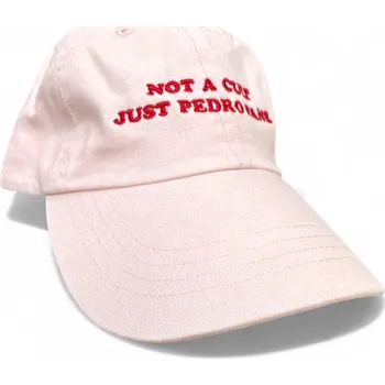 Kšiltovka Dark cap- kšiltovka NOT A CULT JUST PEDRO FANS. / světle růžová