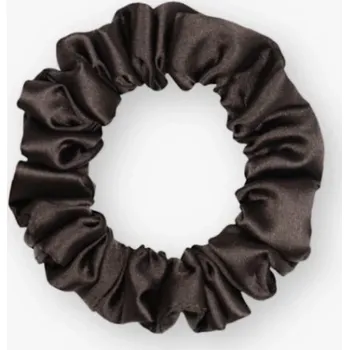 MURU Saténová gumička malá - čokoládová lesklá