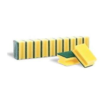 Houbička vernatshop Houbička na nádobí, žlutá, tvarovaná MAXI, balení 10 houbiček