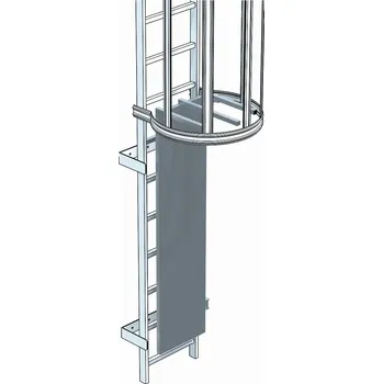 Žebřík ZARGES Bezpečnostní dvířka pro údržbové žebříky, 43498, Materiál: pozinkovaná ocel