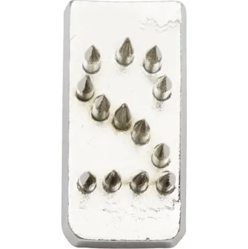 Tetovací číslo 7 mm, niklované č. 2