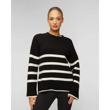 Dámský svetr Dámský Proužkovaný Svetr Z Kašmíru Juvia Sira 86020412-black