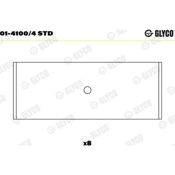 Ojnice Ojniční ložisko GLYCO 01-4100/4 STD