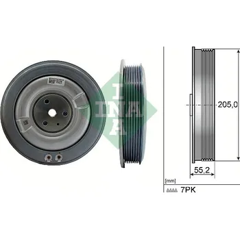 Řemenice, klikový hřídel INA 544 0506 10