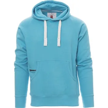 Pánská mikina Payperwear Pánská klokanka Atlanta s malou kapsičkou na zip Barva: modrá atolová, Velikost: 5XL