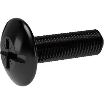 Speciální šroub SO Oval 4/5/6, pro držák šatní tyče, M6 × 20 mm, ocel černá