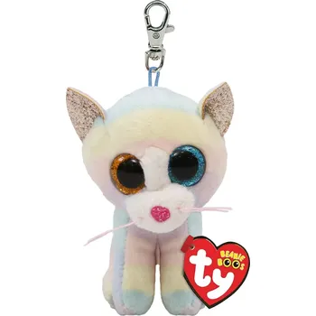 plyšák Plyšový přívěšek Ty Kočka pastelová 8,5cm