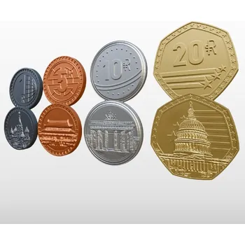 Příslušenství k deskovým hrám Hegemonic Project Games World Order - kovové mince