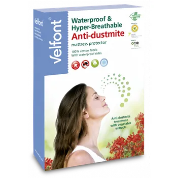 Chránič matrace Velfont Matracový chránič Acarsan Natural s membránou i v bočnicích rozměr: 80x200cm