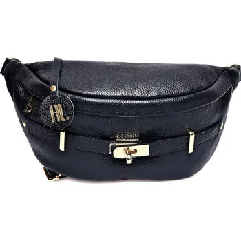 Ledvinka Anna Luchini Dámská kožená ledvinka AL1850 Nero + 2 měsíce na vrácení zboží