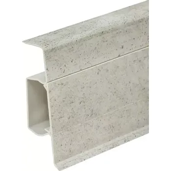 soklová lišta Lišta soklová SLK 60 Q Döllken, Q4115 - 2,5m (Elektrikářská podlahová lišta Döllken SLK60 Q lišta 5129201 4115)