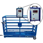 Mobilní váha na prasata, ovce DVPT-2K-300-F7D do 300 kg délka 1,5 m displej FORMATIC7