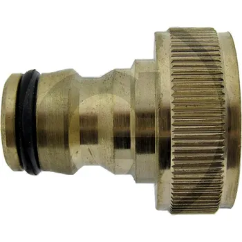 Mosazná hadicová přípojka šroubení na rychlospojky pro zahradní hadice na vodu 3/4"