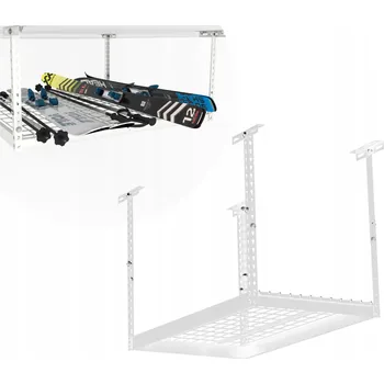 police Garážová police domax home kovová bílá 60x120 cm