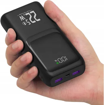 Powerbanka Powerbank 20000 mAh černý 2xUSB lithium-polymerový