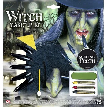 Karnevalový doplněk Widmann sada na obličej Čarodějnice