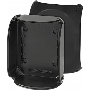 Elektroinstalační krabice Hensel Krabice IP66/IP67 255x205x112mm hladká, bez výlisků a svorek, černá pol