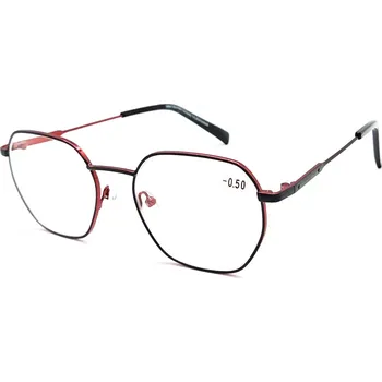 Brýle na čtení Dioptrické brýle na krátkozrakost V3201/ -3,00 red/black
