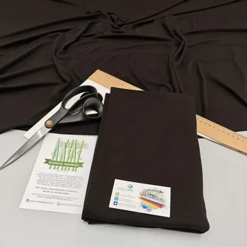 Dámské tričko Moraviatex Balíček 1metr - Finerib Bambus Viskóza/Elastan tmavá čoko 140 (0,38kg)