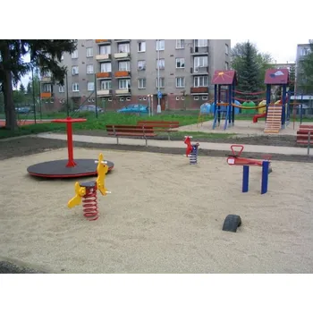 Dětské hřiště Plocha hřiště tlumící náraz - štěrk 4-8 mm + montáž