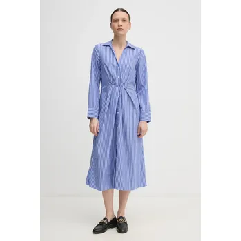 Dámské oblečení Bavlněné šaty Tommy Hilfiger WW0WW44670 fialová 54X, vel. 34