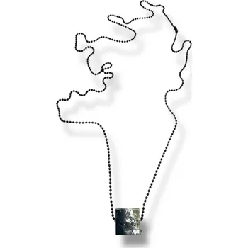 Náhrdelník Things by E. náhrdelník kostička s plátky stříbra