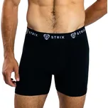 Pánské boxerky GymBeam Strix Men’s Essential Boxers 2Pack Black M
