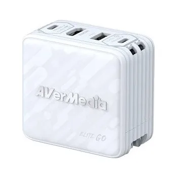 AVerMedia Ladedock, EliteGO (GC313Pro) White, 100W GaN, HD (40AAGC313AWS)