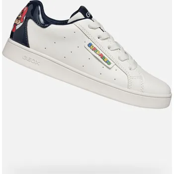 Dětská móda Bílé chlapecké tenisky Geox Eclyper Boy GEOX modrá | bílá 3482976