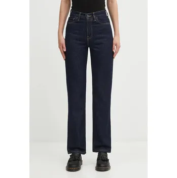 Džíny Carhartt WIP W' Noxon Pant dámské, high waist, I031920.102, 28, námořnická modř, 59J