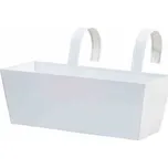 Čtvercový květináč 722628, bílý, 39x16,5x14,5 cm, set 5 ks - N SIENA GARDEN