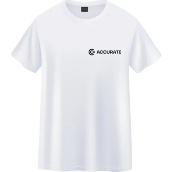 Pánské tričko Accurate+ Bavlněné triko - Bílé Velikost: M