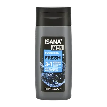 Sprchový gel ISANA Men Sprchový gel pro muže 3v1 Fresh mini 50 ml