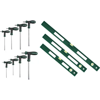 Sada nářadí PARKSIDE® Sada vodováh a hvězdicových klíčů, 11dílná