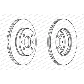 Brzdový kotouč Brzdový kotouč FERODO DDF1529C