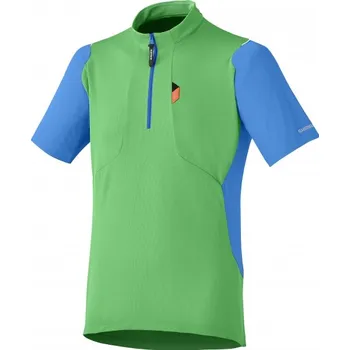 cyklistický dres dres krátký pánský Shimano Touring Jersey zelený Varianta: L