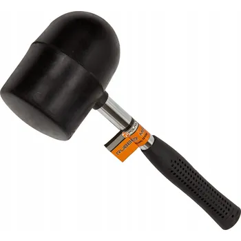 Kladivo GUMOVÁ KLADIVO S KOVOVOU RUKOJETÍ, ČERNÉ, 90MM 1250 G POLAX