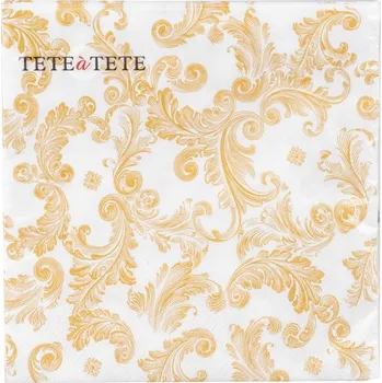 Papírový kapesník Ubrousky 20ks Sourse of fame gold 33x33 cm 105 gram