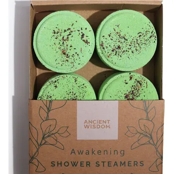 bomba do koupele Ancient Wisdom Wellness kvarteto zenová tableta do sprchy probuzení zelená 4808424