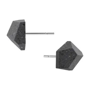 Náušnice Cappali naušnice YUKI - black, černé