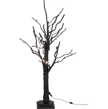Vánoční stromek Dekorace černý svítící stromek Tree Bare Led glitt - 53*48*92 cm