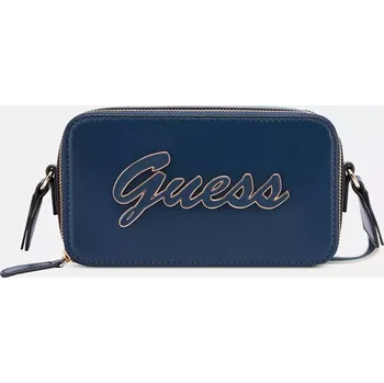 GUESS dámská malá kabelka,crossbody Caracara modrá s logem