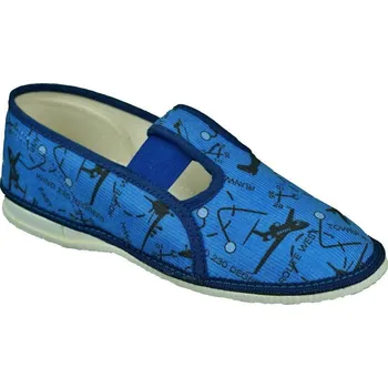 Chlapecké bačkory přezůvky pro děti 555-3 modré velikost 20,5